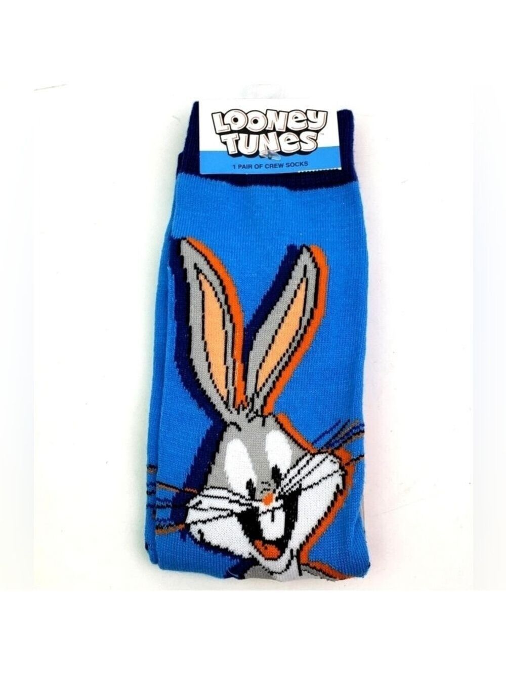 4/$25 Bugs Bunny Looney Tunes Novelty Crew Socks Unisex